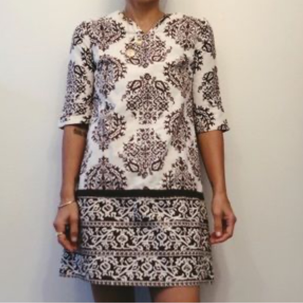Patrick Robinson, for target brown and cream, mini dress M